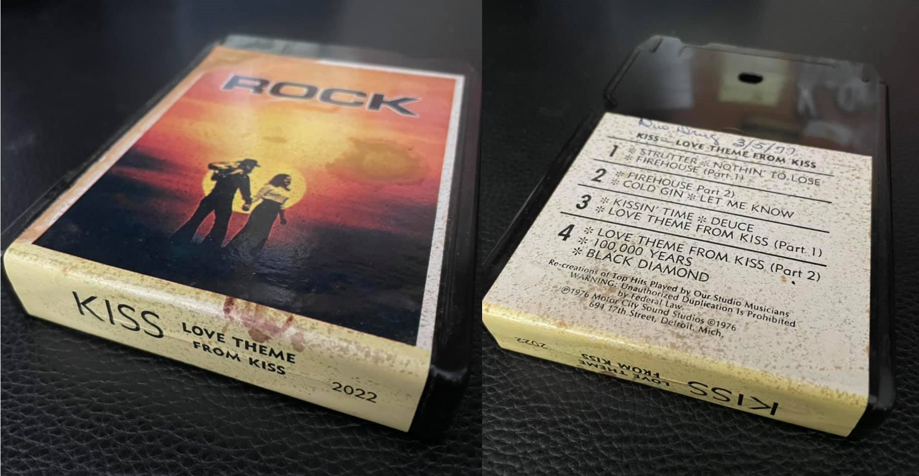 Love Theme From KISS - 8 track (1976) Detroit
