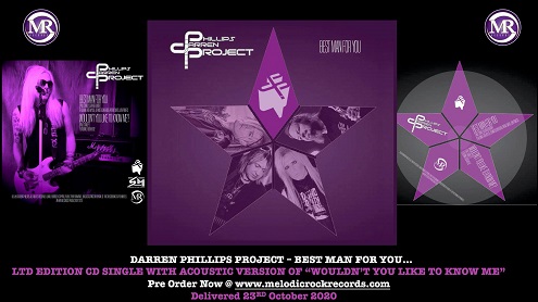 ORDER The Darren Phillips Project - ‘Best Man For You’ CD-single