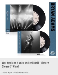 BRYAN ADAMS - War MAchien / Rock and Roll Hell (7" vinyl single 2024)